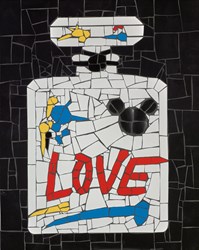 Bottle of Love by David Arnott - Original Mosaic sized 12x15 inches. Available from Whitewall Galleries